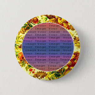 Macaron Rond 5 Cm Bouton Mariage du printemps