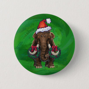 Macaron Rond 5 Cm Bouton Mastodon de vacances mignon