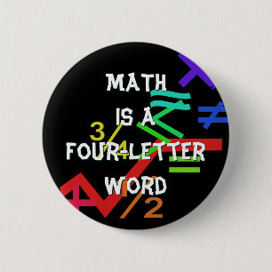 Macaron Rond 5 Cm Bouton Mathématiques
