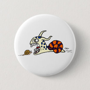 Macaron Rond 5 Cm Bouton mauvais d'escargot