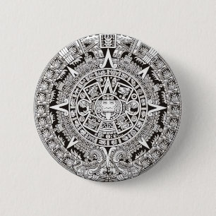 Macaron Rond 5 Cm Bouton maya de calendrier