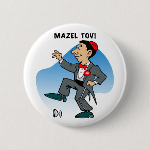 Macaron Rond 5 Cm Bouton : Mazal Tov