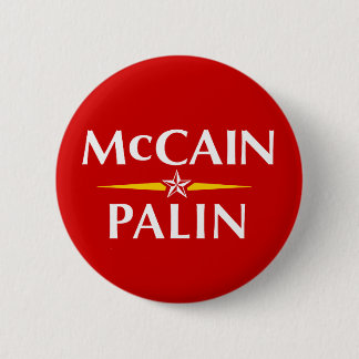 Macaron Rond 5 Cm Bouton Mccain Palin