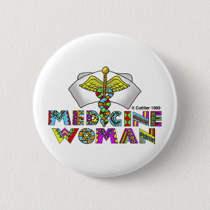 Macaron Rond 5 Cm Bouton Médecine femme