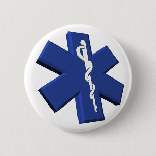 Macaron Rond 5 Cm Bouton Médicale de symbole