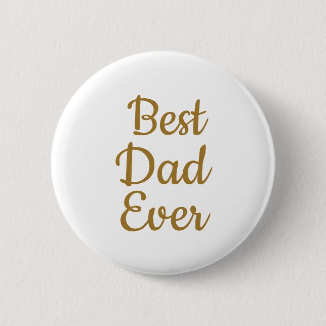 Macaron Rond 5 Cm Bouton Meilleur papa (Devant)