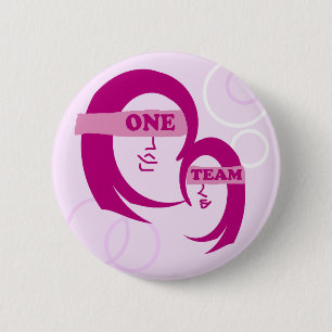 Macaron Rond 5 Cm Bouton Mère et fille