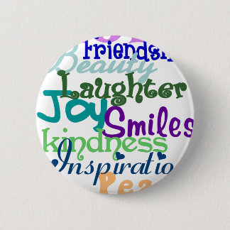 Macaron Rond 5 Cm Bouton merveilleux de mots