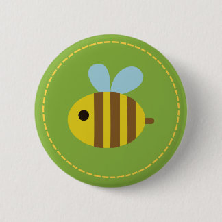 Macaron Rond 5 Cm Bouton mignon d'abeille