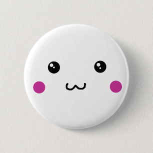Macaron Rond 5 Cm Bouton mignon d'Anime
