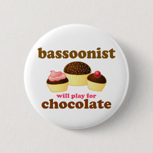 Macaron Rond 5 Cm Bouton mignon de basson