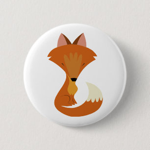 Macaron Rond 5 Cm Bouton mignon de Fox