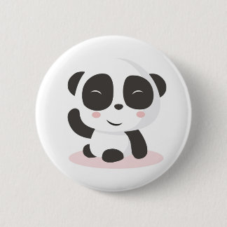 Macaron Rond 5 Cm Bouton mignon de motif de panda