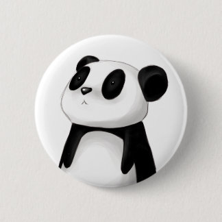 Macaron Rond 5 Cm Bouton mignon de panda