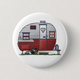 Macaron Rond 5 Cm Bouton mobile de campeur de scout