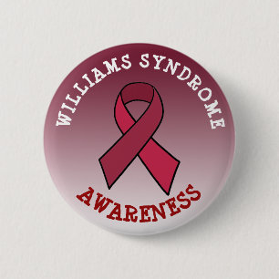 Macaron Rond 5 Cm Bouton Mois de sensibilisation au syndrome William