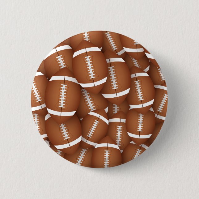 Macaron Rond 5 Cm Bouton Motif de football (Devant)