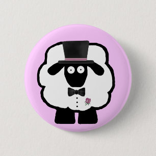 Macaron Rond 5 Cm Bouton Mouton de la chambre