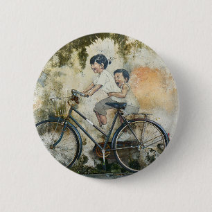 Macaron Rond 5 Cm Bouton murale de vélo