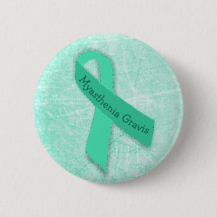 Macaron Rond 5 Cm Bouton Myasthenia Gravis avec ruban de sensibilisa