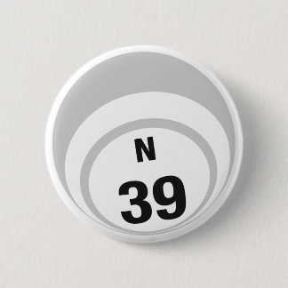 Macaron Rond 5 Cm Bouton N39 Bingo Ball