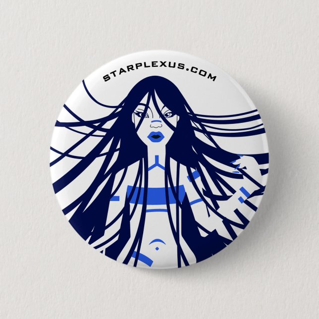 Macaron Rond 5 Cm bouton négatif (Devant)