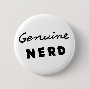 Macaron Rond 5 Cm Bouton nerd véritable