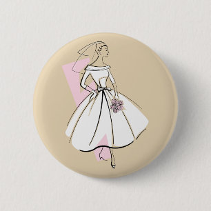 Macaron Rond 5 Cm Bouton Neutre de mariée mode