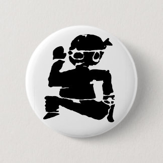 Macaron Rond 5 Cm Bouton Ninja en Course