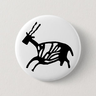 Macaron Rond 5 Cm Bouton noir Buck