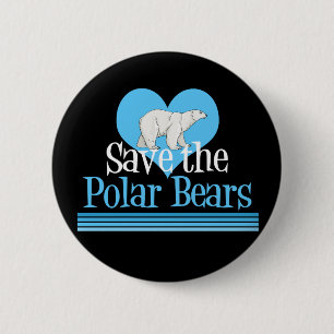 Macaron Rond 5 Cm Bouton noir de l'ours polaire mou