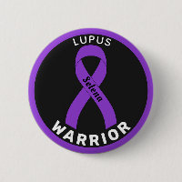 Bouton noir Lupus Warrior