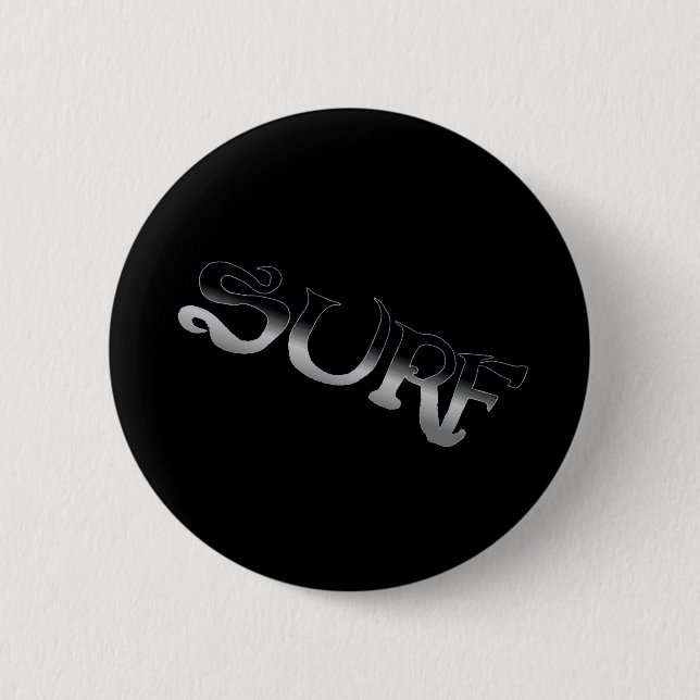 Macaron Rond 5 Cm Bouton noir surf évanoui (Devant)