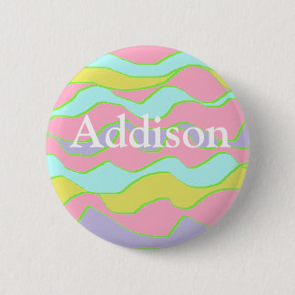 Macaron Rond 5 Cm Bouton Nom personnalisé