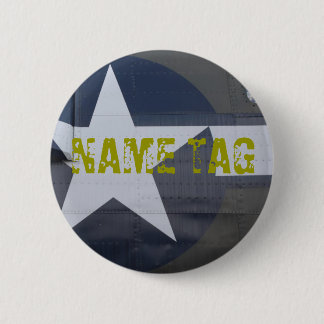 Macaron Rond 5 Cm Bouton nommé de l'étiquette B-17