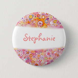 Macaron Rond 5 Cm Bouton nommé fait sur commande