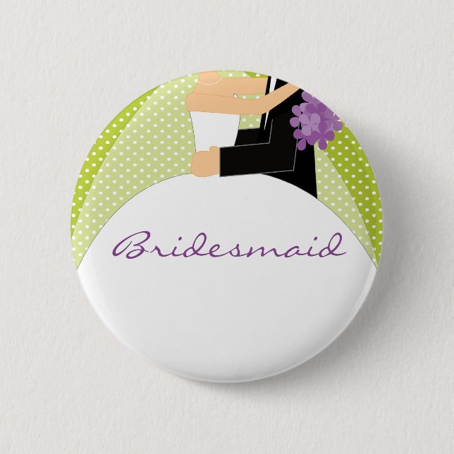 Macaron Rond 5 Cm Bouton nuptiale de demoiselle d'honneur de (Devant)