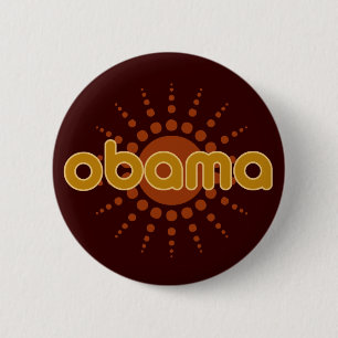 MACARON ROND 5 CM BOUTON - OBAMA