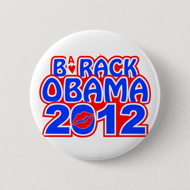 Macaron Rond 5 Cm Bouton Obama Ace (Devant)