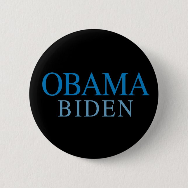 Macaron Rond 5 Cm Bouton Obama Biden (Devant)