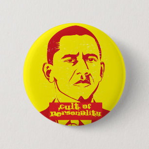 Macaron Rond 5 Cm Bouton Obama culte de la personnalité