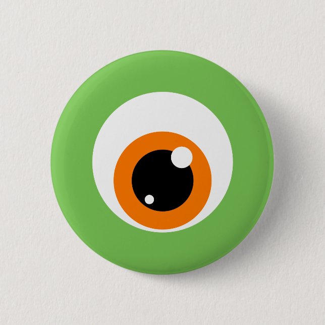 Macaron Rond 5 Cm Bouton Oeil de Monster (Devant)