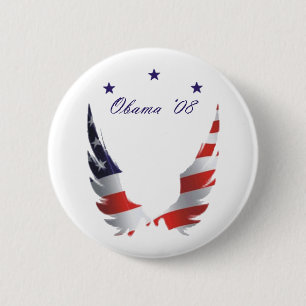 Macaron Rond 5 Cm Bouton officiel #1 d'Obama
