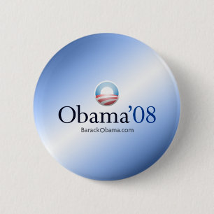 Macaron Rond 5 Cm Bouton officiel #3 d'Obama