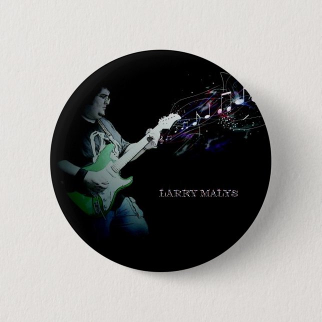 Macaron Rond 5 Cm Bouton officiel de Larry Malys (Devant)