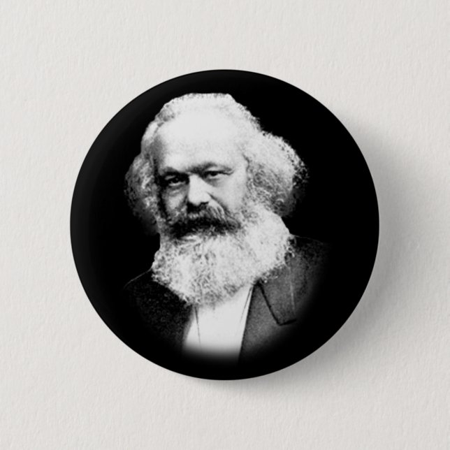 Macaron Rond 5 Cm bouton officiel Karl Marx (Devant)