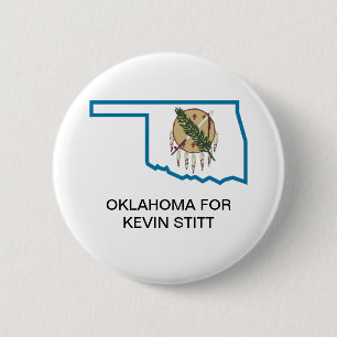 Macaron Rond 5 Cm Bouton OKLAHOMA pour KEVIN STITT