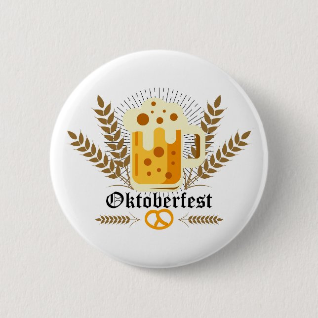 Macaron Rond 5 Cm Bouton Oktoberfest (Devant)