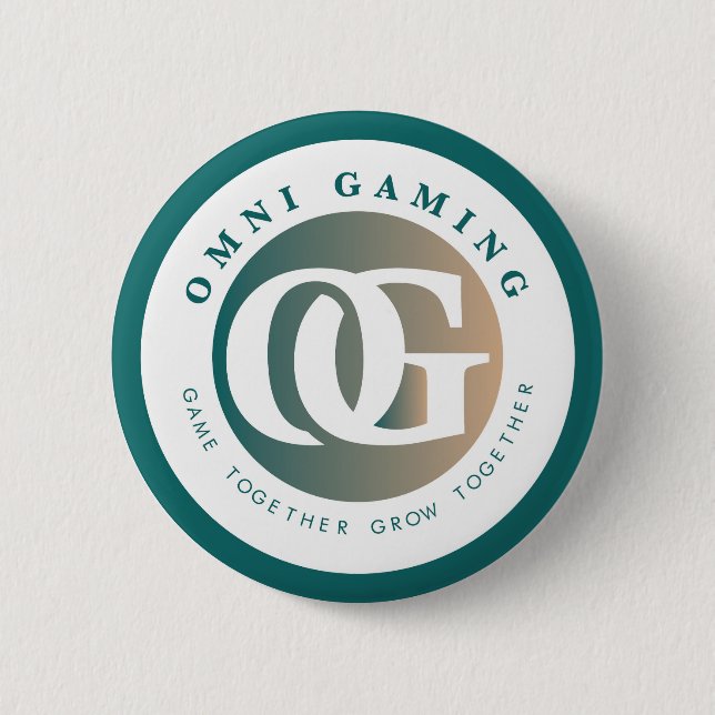 Macaron Rond 5 Cm Bouton Omni Gaming (Devant)