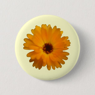 Macaron Rond 5 Cm Bouton orange Marigold